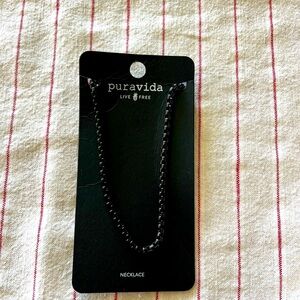 Pura Vida Black Chain Necklace